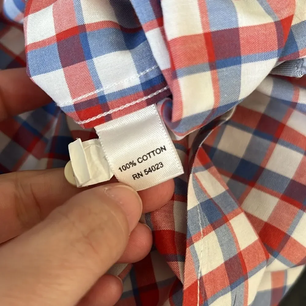 Banana Republic Soft Wash Plaid Shirt Size XL